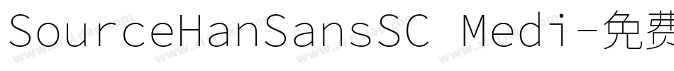 SourceHanSansSC Medi字体转换
